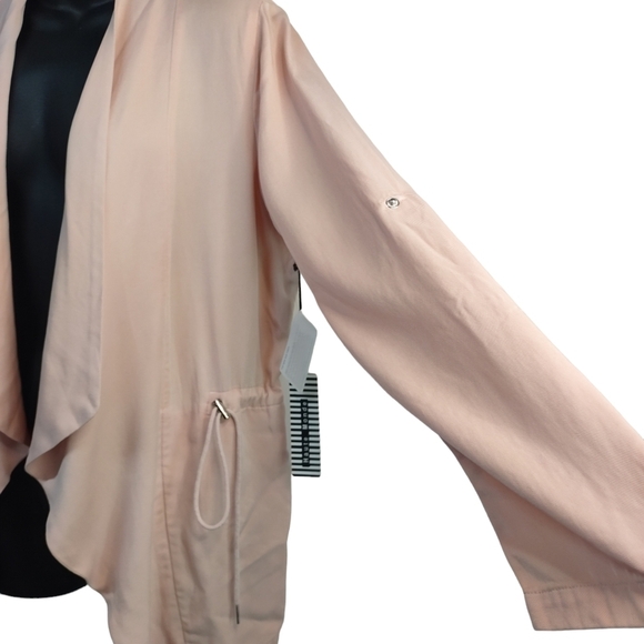 Haute Monde Women's Light Pink Soft Open Front Jacket Size M NWT - Picture 4 of 7